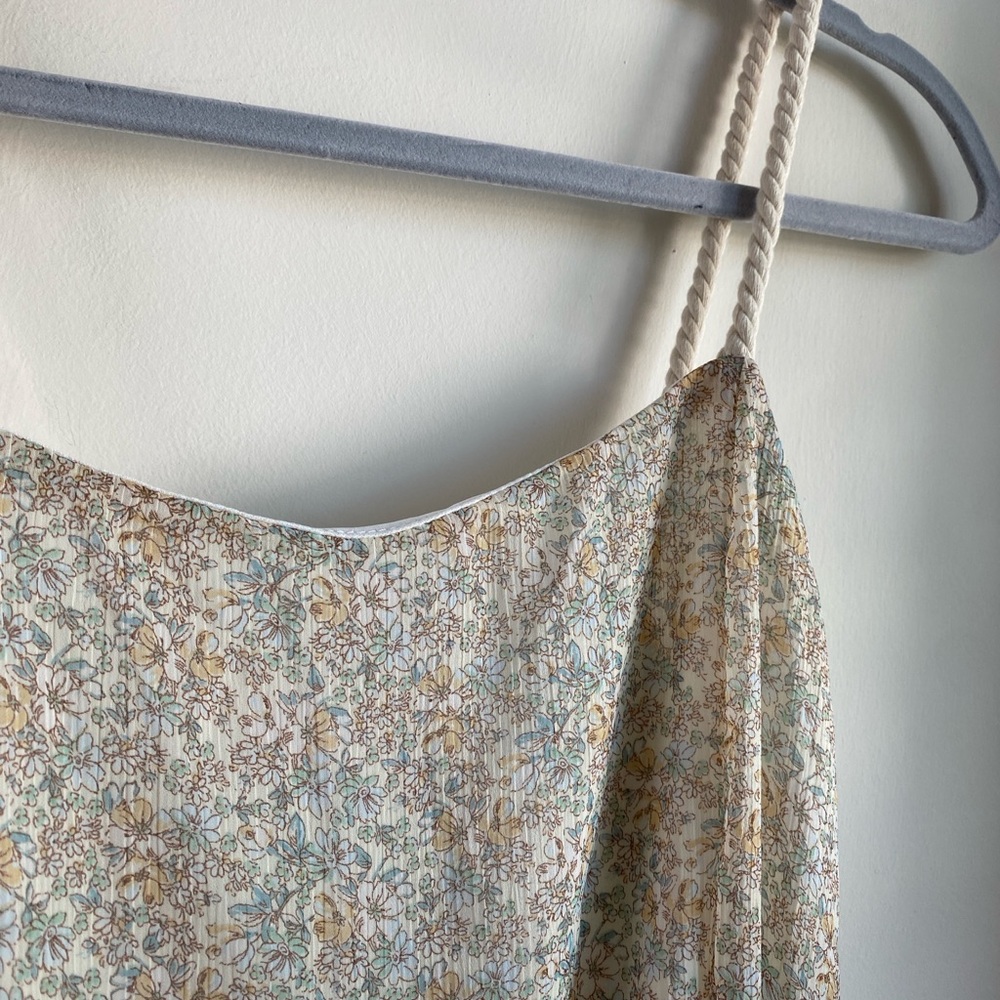 Floral Mini Rope Strap Dress - Picture 2 of 5